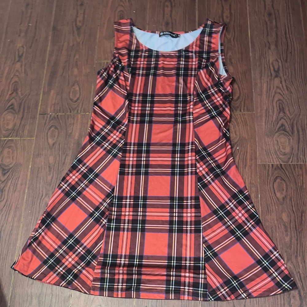 Red Plaid Dress